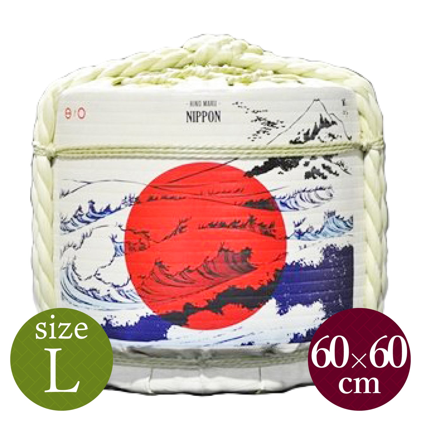 Decorative barrels for display Hinomaru and Fuji / Large size